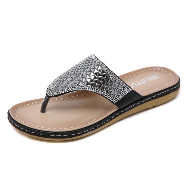 Fashion rhinestone flip flops (2)