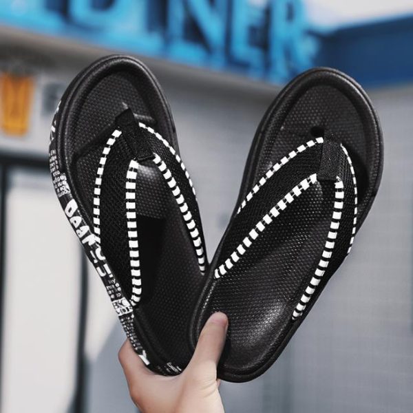 Men’s summer mesh laces flip flops (3)