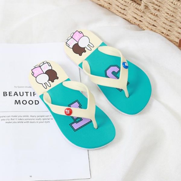 Summer cute cartoon children flip flops (2)