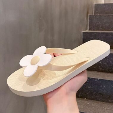 custom anti-slip beach women rubber flip flops factory