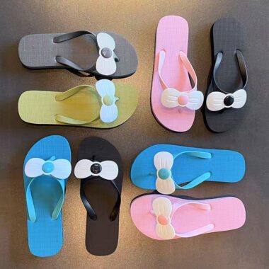 custom anti-slip summer women rubber flip flops factory