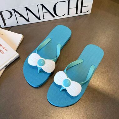 custom anti-slip summer women rubber flip flops factory