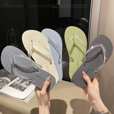 custom cute versatile women rubber flip flops supplier