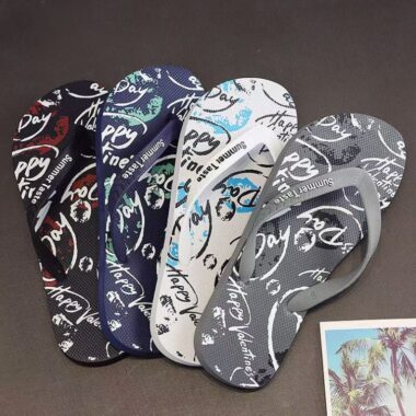 custom durable soft sole men rubber flip flops manufacturer