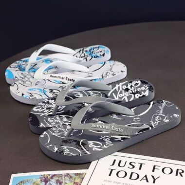 custom durable soft sole men rubber flip flops manufacturer
