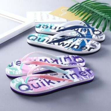 custom fashion non-slip women rubber flip flops wholesale