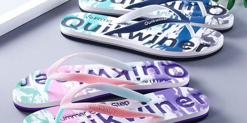 custom fashion non-slip women rubber flip flops wholesale