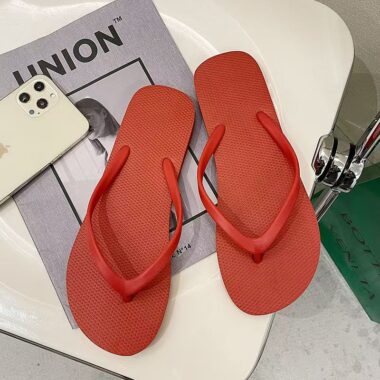 custom minimalist women rubber flip flops supplier