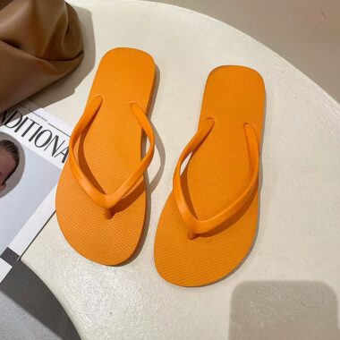 custom minimalist women rubber flip flops supplier