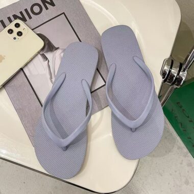 custom minimalist women rubber flip flops supplier