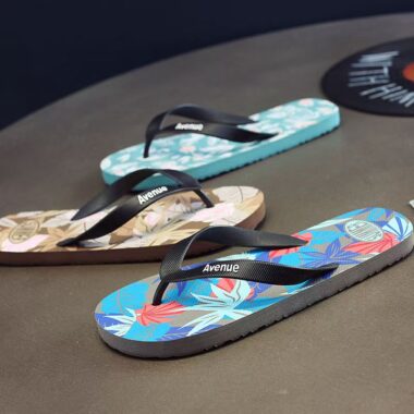 custom non-slip beach men rubber flip flops factory