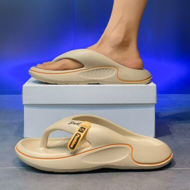 custom non-slip home men EVA flip flops wholesale