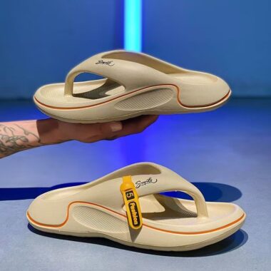 custom non-slip home men EVA flip flops wholesale