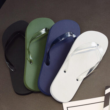 custom outdoor beach high-quality men women PVC flip flops factory