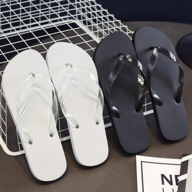 custom outdoor beach high-quality men women PVC flip flops factory