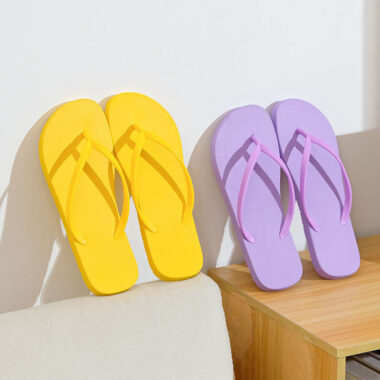 custom elegant beach women PVC flip flops factory