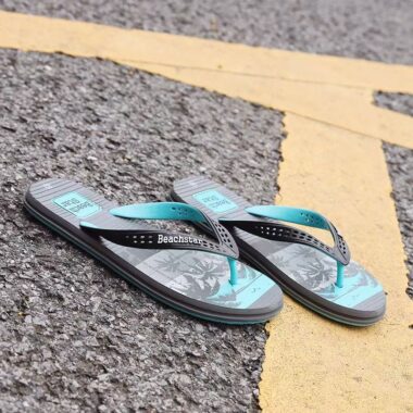 custom outdoor men rubber flip flops factory