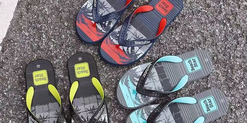 custom outdoor men rubber flip flops factory