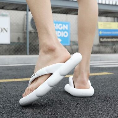 custom outdoor soft elastic men EVA flip flops bulk