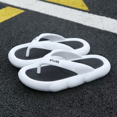 custom outdoor soft elastic men EVA flip flops bulk