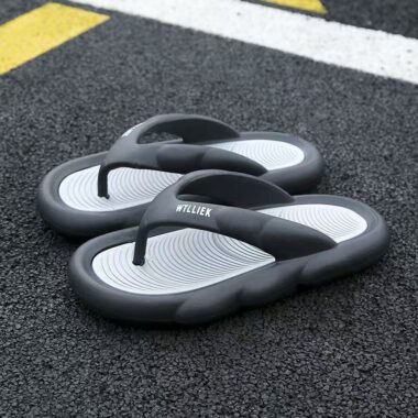 custom outdoor soft elastic men EVA flip flops bulk