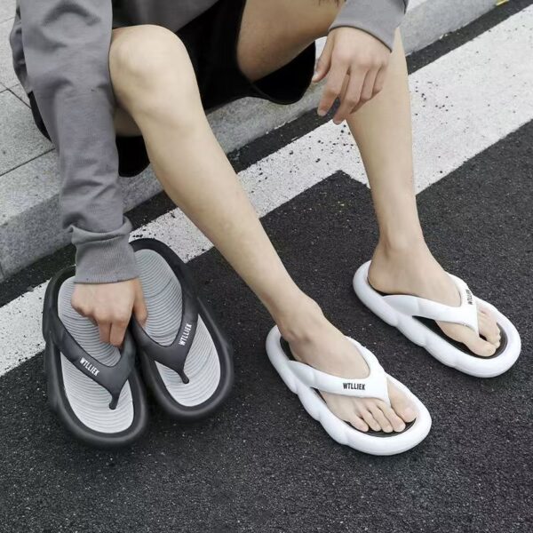 custom outdoor soft elastic men EVA flip flops bulk