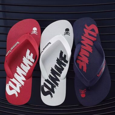 custom outdoor summer men PVC flip flops wholesale
