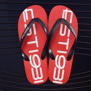 custom outdoor men rubber flip flops supplier