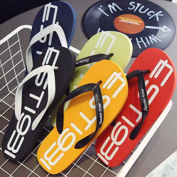 custom outdoor men rubber flip flops supplier