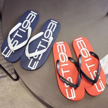 custom outdoor men rubber flip flops supplier