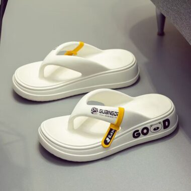 custom platform EVA flip flops supplier for women