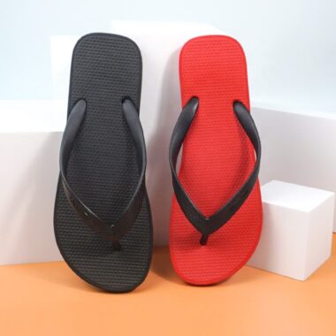 custom summer anti-slip men PVC flip flops wholesale