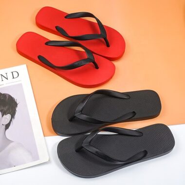 custom summer anti-slip men PVC flip flops wholesale