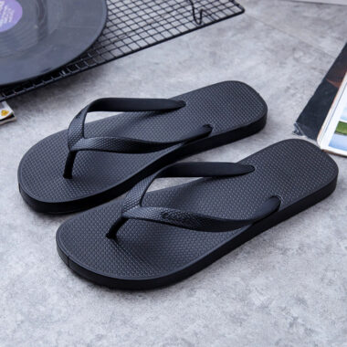 custom summer anti-slip men PVC flip flops wholesale