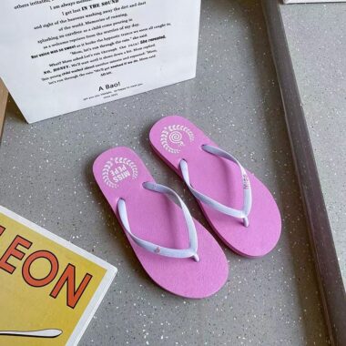 custom summer multi-color women rubber flip flops factory