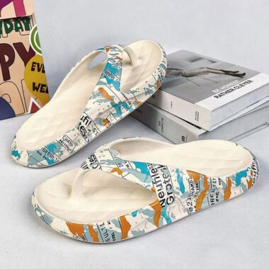 custom soft sole men EVA flip flops factory
