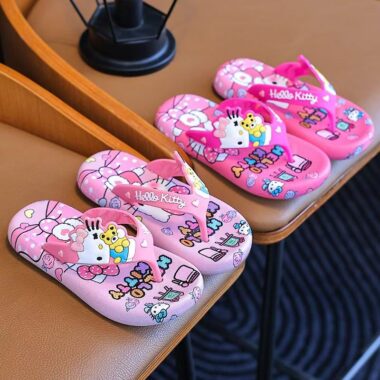 Hello Kitty girls soft non-slip kids flip flops