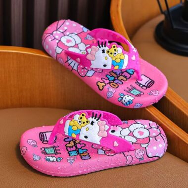 Hello Kitty girls soft non-slip kids flip flops