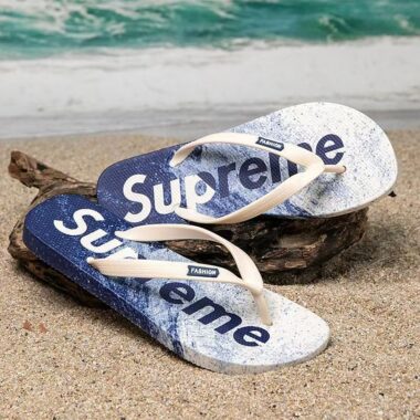 Trendy casual anti-slip men’s PVC flip flops