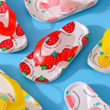 New cute non-slip kids flip flops for summer