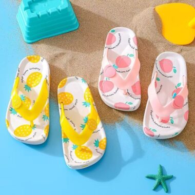 New cute non-slip kids flip flops for summer