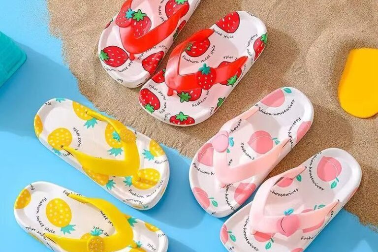 New cute non-slip kids flip flops for summer
