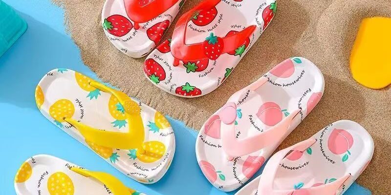 New cute non-slip kids flip flops for summer