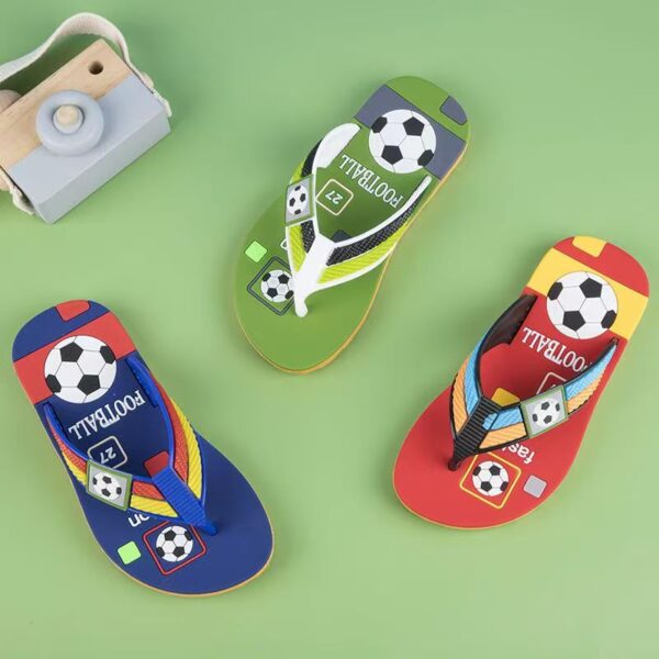 Summer soft sole boys kids flip flops for comfort