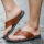 Stylish non-slip men’s leather flip flops for summer