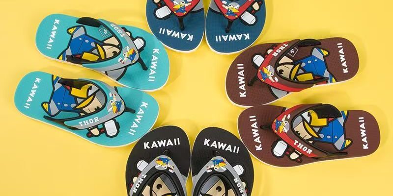 Outdoor non-slip stylish boys kids flip flops