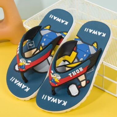 Outdoor non-slip stylish boys kids flip flops