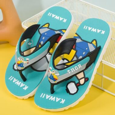 Outdoor non-slip stylish boys kids flip flops