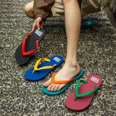 soft men rubber flip flops wholesale simple design