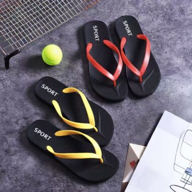 Simple fashion men’s PVC flip flops for summer